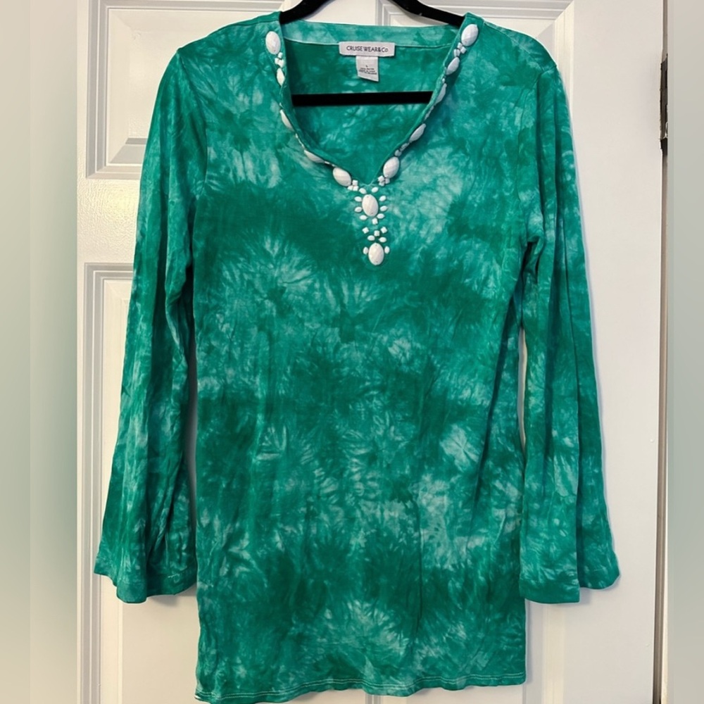 Woman’s Green Tie-Dye Women's Top